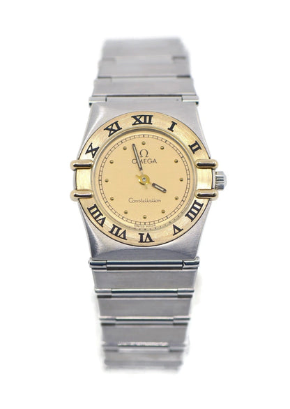 Omega Constellation Two Tone Stainless Steel Watch