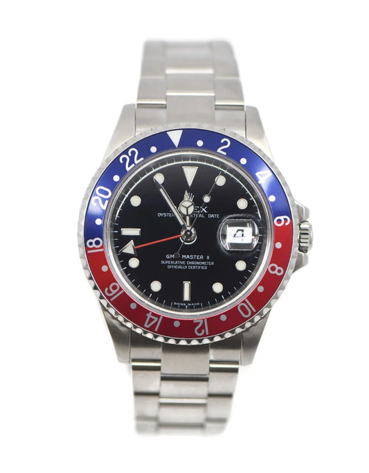 Rolex GMT-Master II Pepsi Stainless Steel Watch 16710