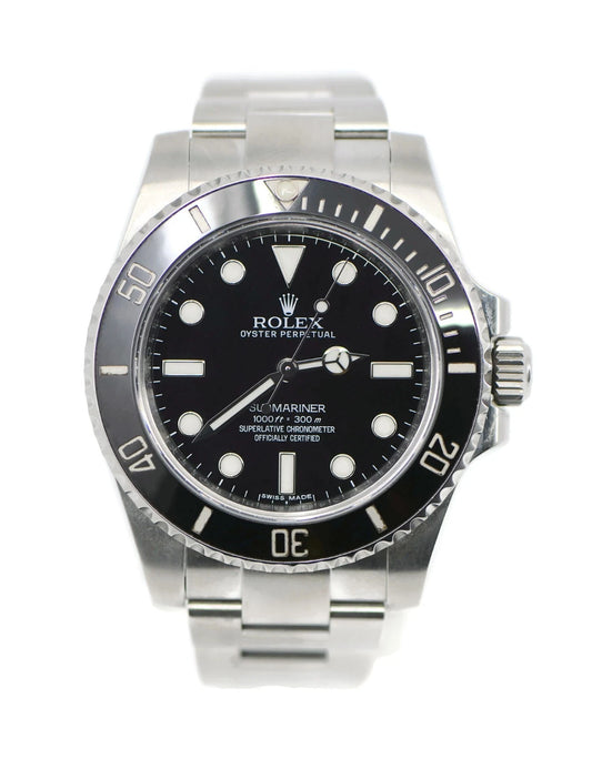 Rolex Submariner No Date Stainless Steel Watch 114060