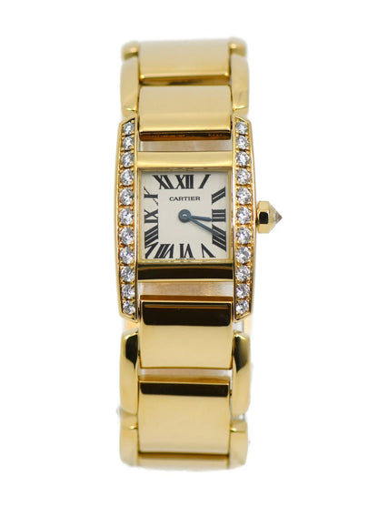 Cartier Tankissime Diamond 18K Yellow Gold Watch WE70017H