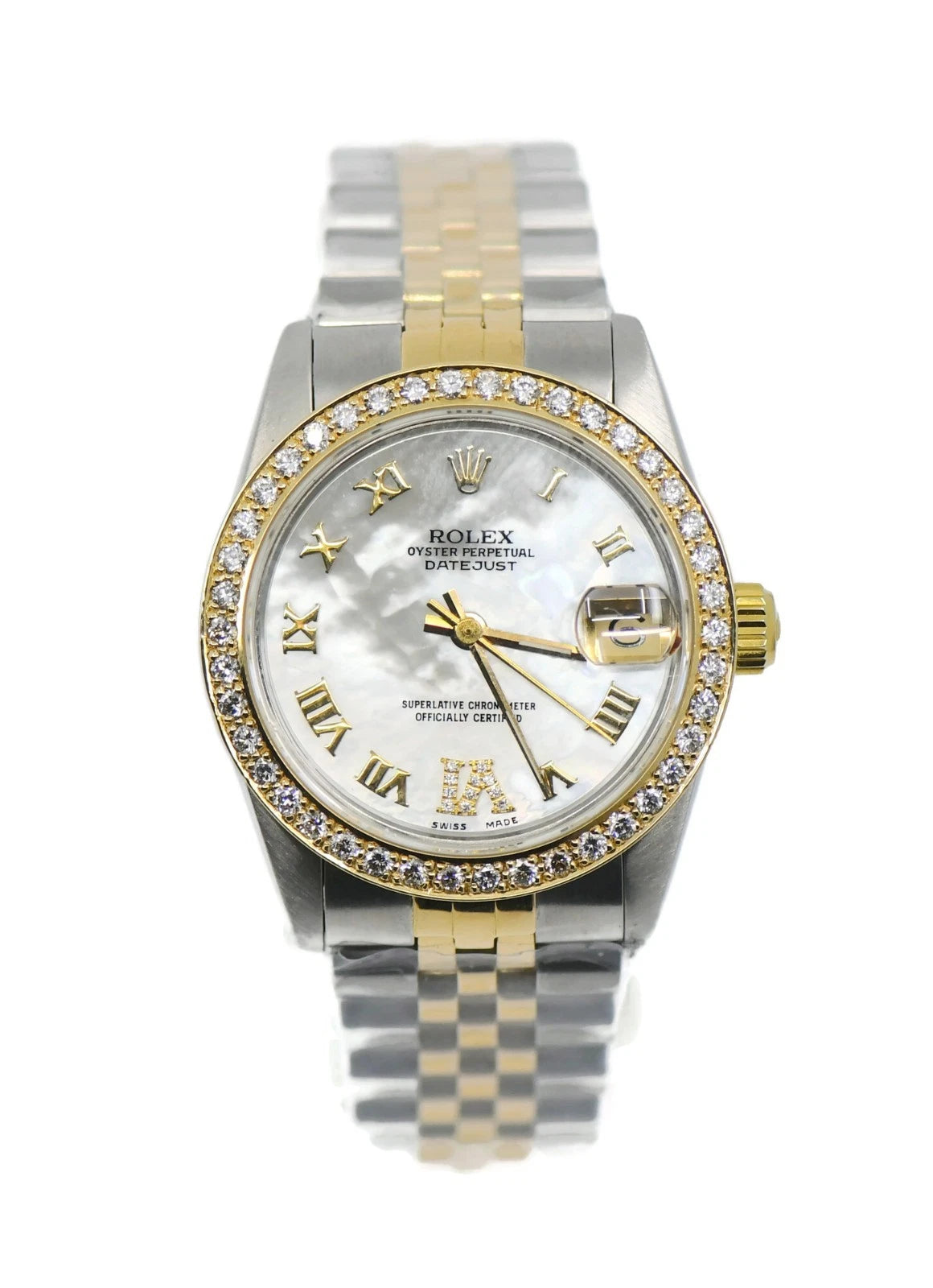 Rolex Datejust Diamond 18K/Stainless Steel Watch 68273