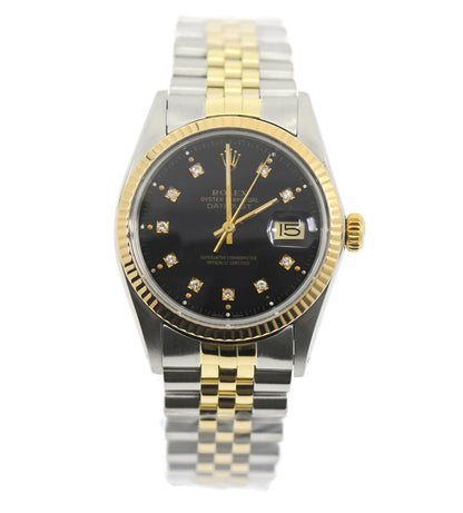 Rolex Datejust Diamond 18K/Stainless Steel Watch 16013