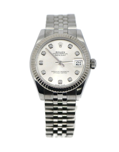 Rolex Datejust 31 Diamond Stainless Steel Watch 178274