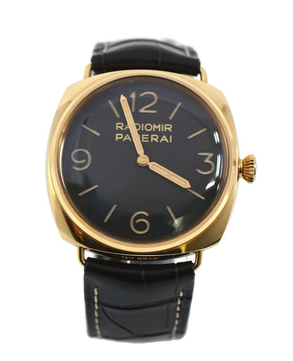 Panerai Radiomir 3 Day 18K Yellow Gold Watch PAM00379