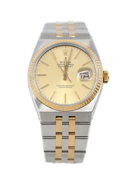 Rolex Datejust Oysterquartz 18K/Stainless Steel Watch 17013