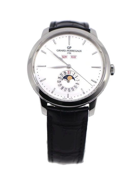 Girard Perregaux 1966 Annual Calendar Stainless Steel Watch 49535