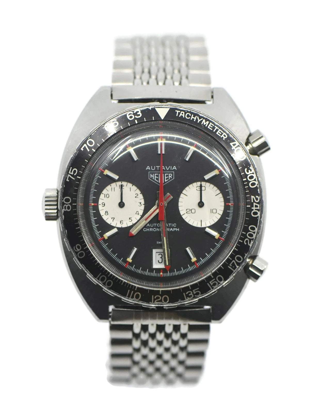 Heuer Autavia Stainless Steel Watch 1163