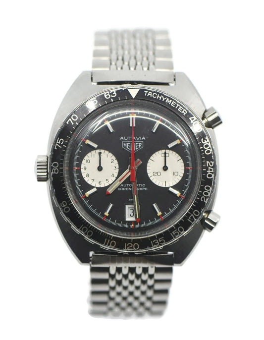 Heuer Autavia Stainless Steel Watch 1163