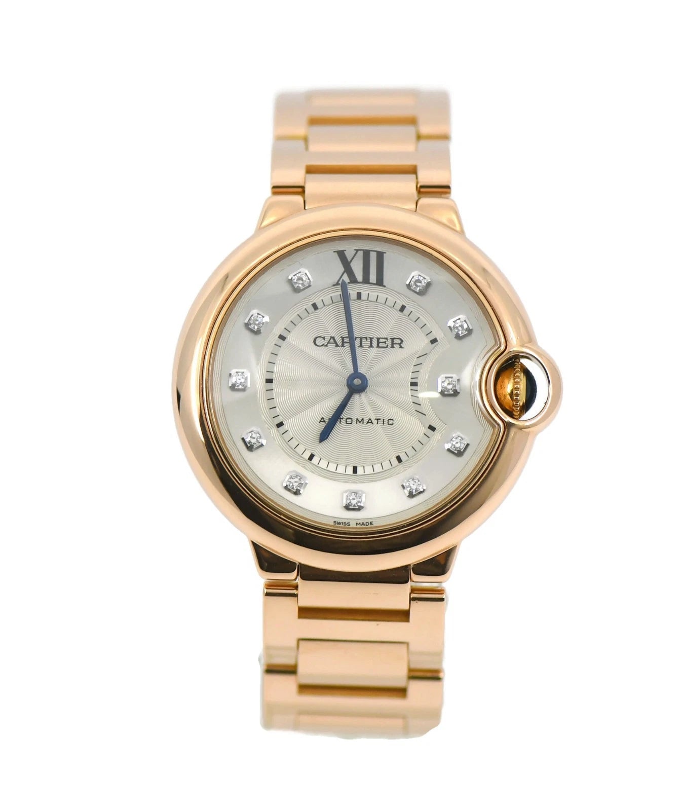 Cartier Ballon Bleu Diamond 18K Rose Gold Watch WE902026