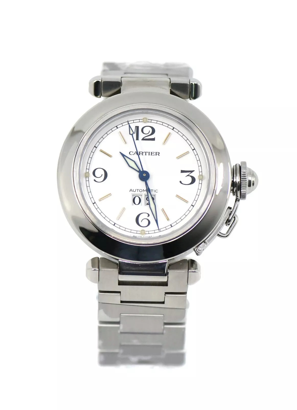 Cartier Pasha C Big Date Stainless Steel Watch W31044M7