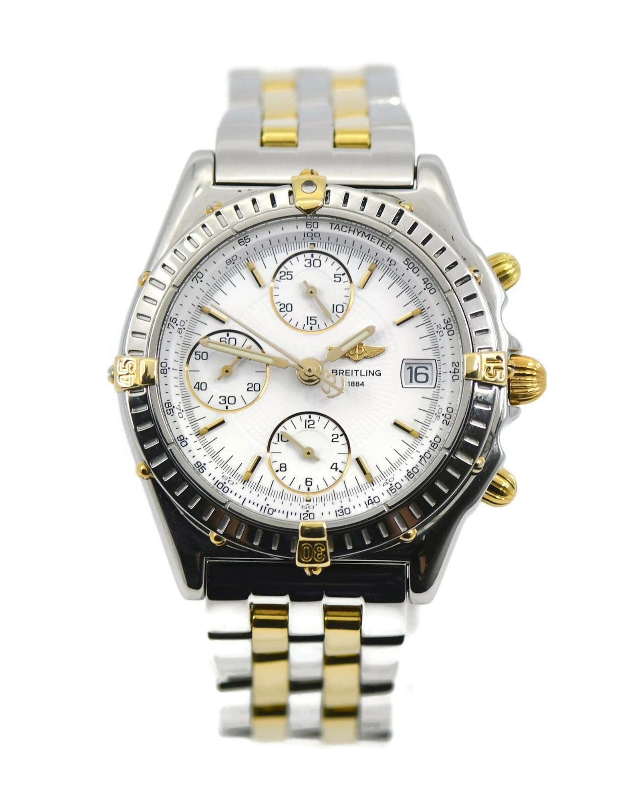 Breitling Chronomat Two Tone Stainless Steel Watch B13050.1