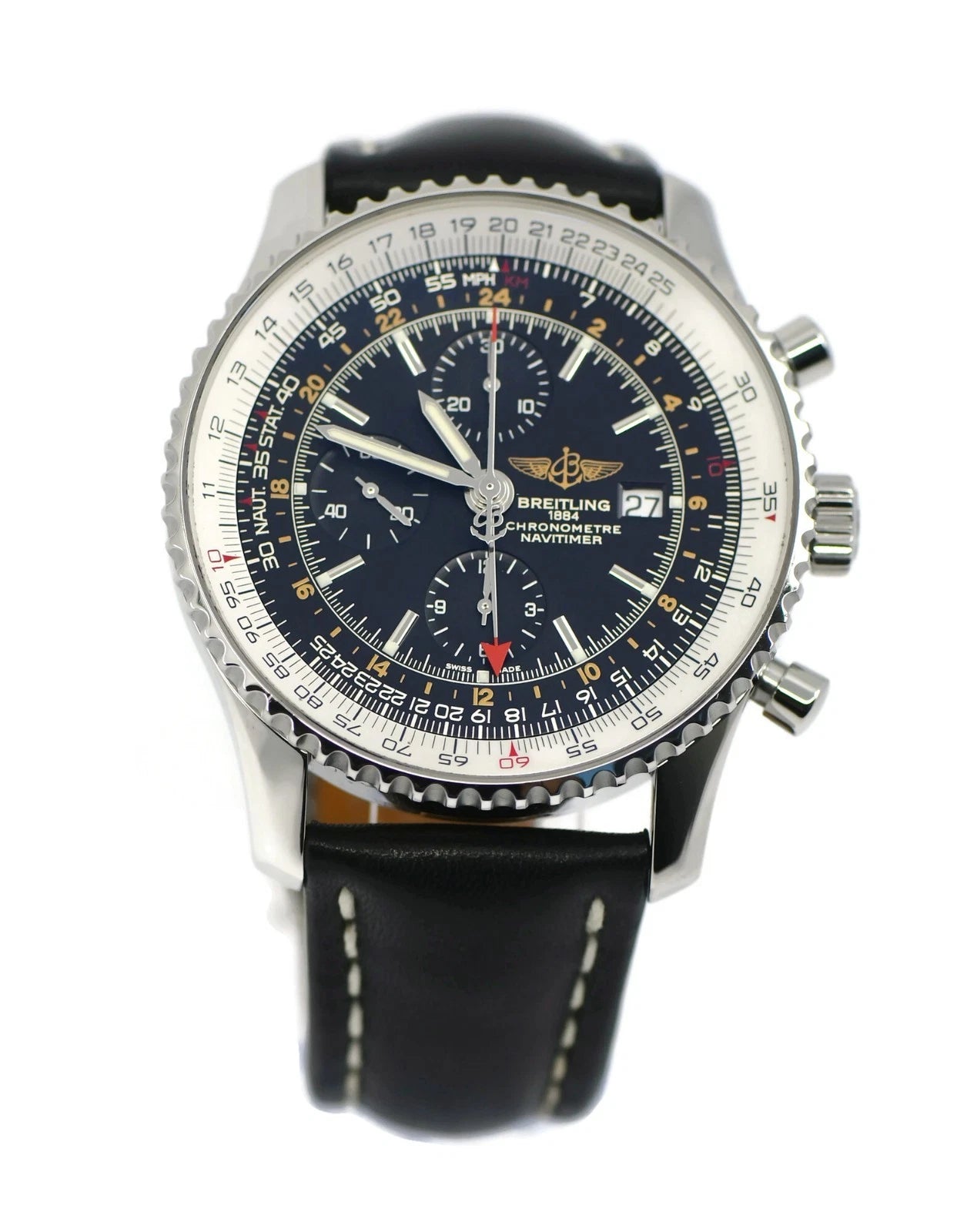 Breitling Navitimer GMT Chronograph Stainless Steel Watch A24322