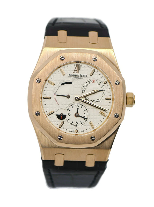 Audemars Piguet Royal Oak Dual Time 18K Rose Gold Watch 26120OR