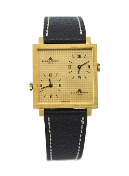 Baume & Mercier Dual Time 18K Yellow Gold Watch 32001