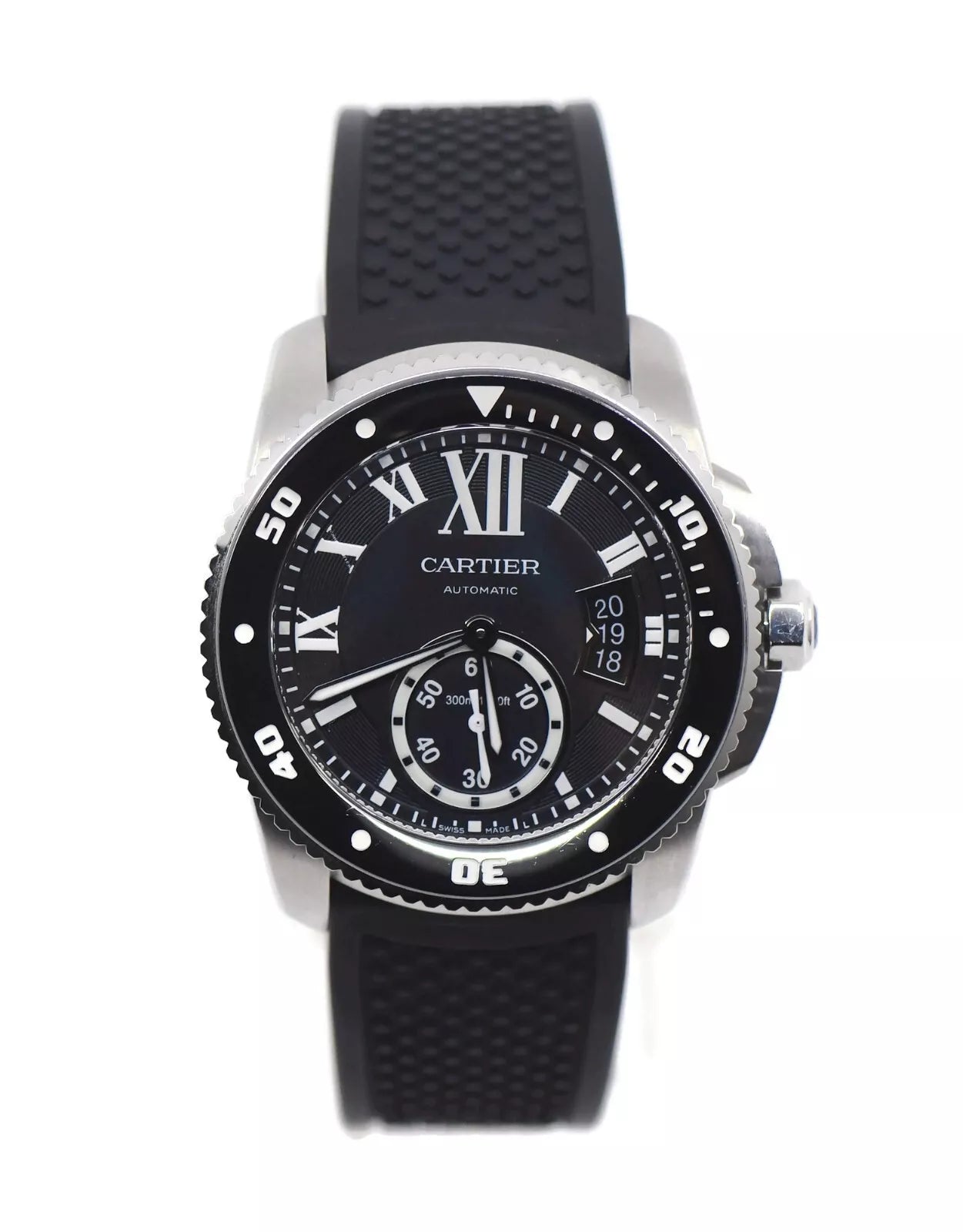 Cartier Calibre Diver Stainless Steel Watch W7100056