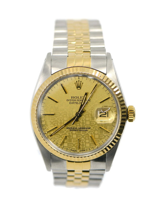 Rolex Datejust 18K/Stainless Steel Watch 16013
