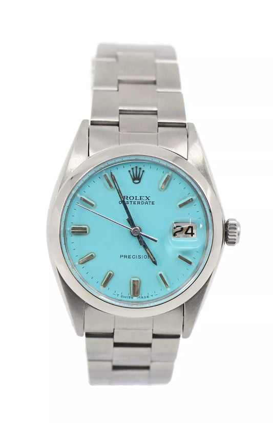 Rolex Oyster Perpetual Date Stainless Steel Watch 6694