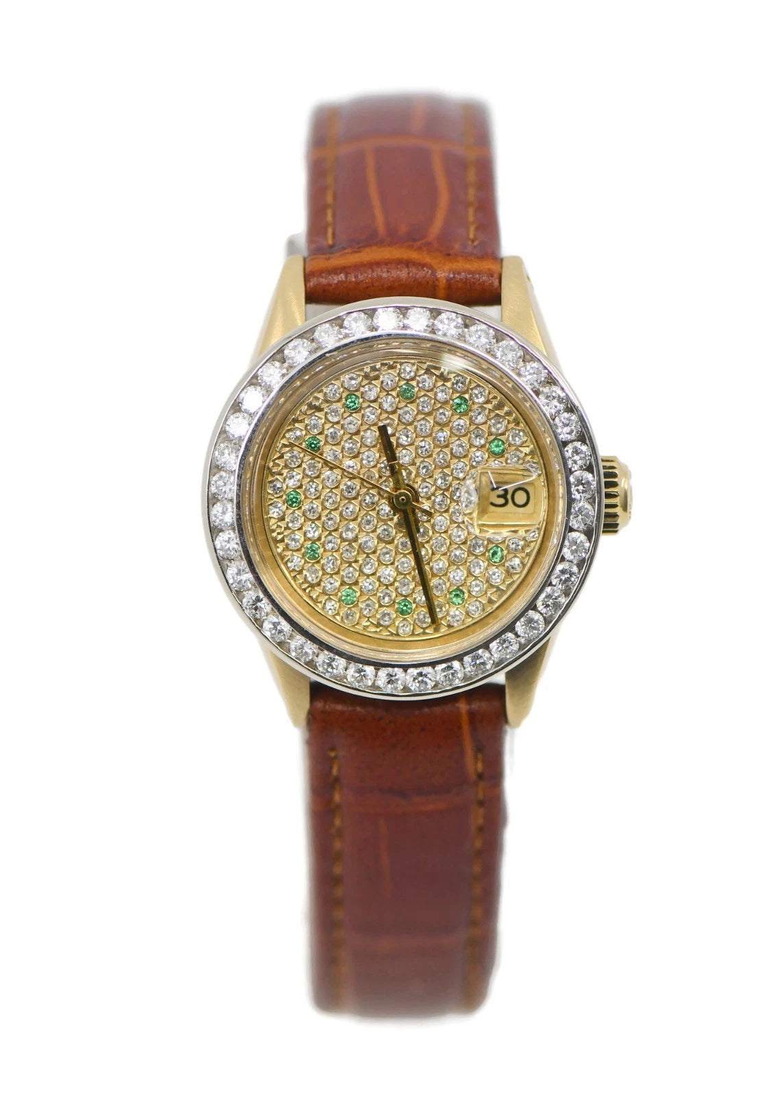 Rolex Datejust Diamond 18K Yellow Gold Watch 69178