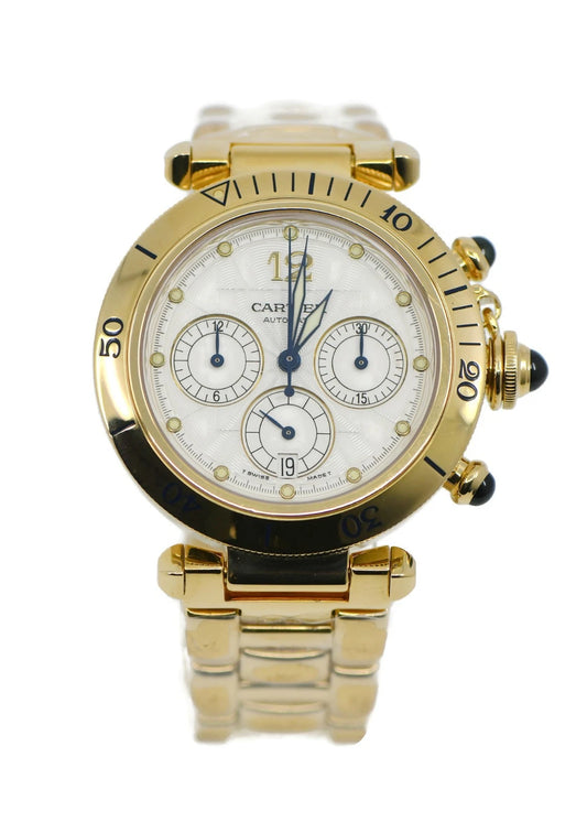 Cartier Pasha Chronograph 18K Yellow Gold Watch W3014051