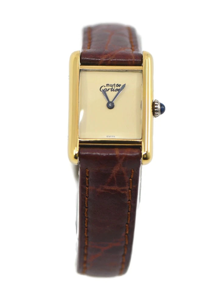 Cartier Must Gold Plated Watch