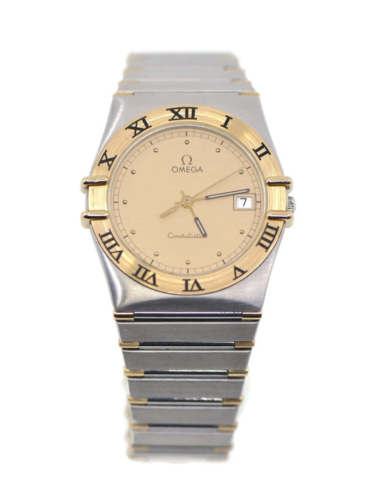Omega Constellation Two Tone Stainless Steel Watch