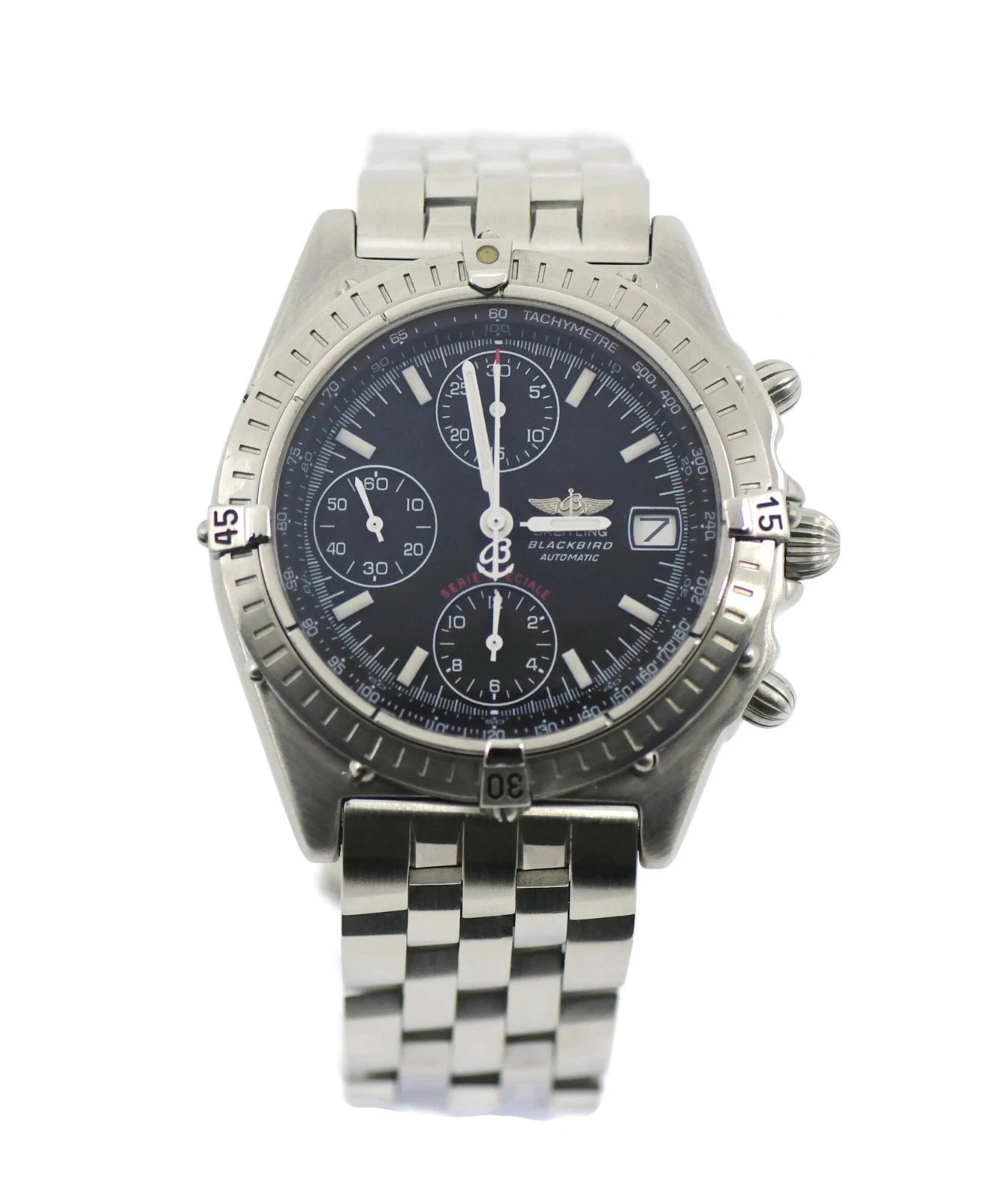 Breitling Blackbird Chronograph Stainless Steel Watch A13350