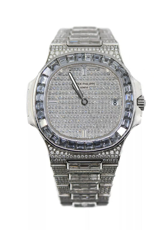 Patek Philippe Nautilus Tiffany & Co Diamond 18K White Gold Watch 5719/10G