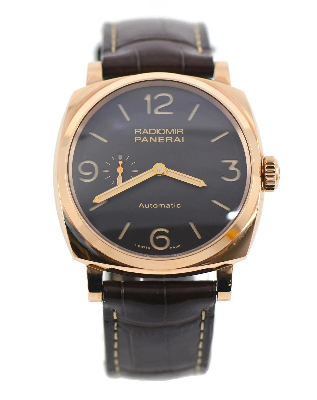 Panerai Radiomir 3 Day 18K Rose Gold Watch PAM00573