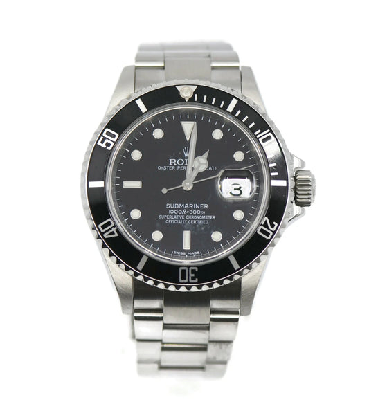 Rolex Submariner Stainless Steel Watch 16610