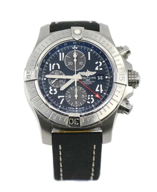 Breitling Avenger GMT Chronograph Stainless Steel Watch A24315