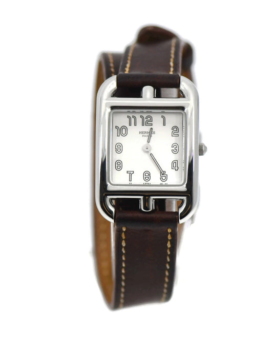 Hermes Cape Cod Double Tour Stainless Steel Watch CC1.210