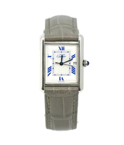Cartier Tank Vermeil Sterling Silver Watch 2414