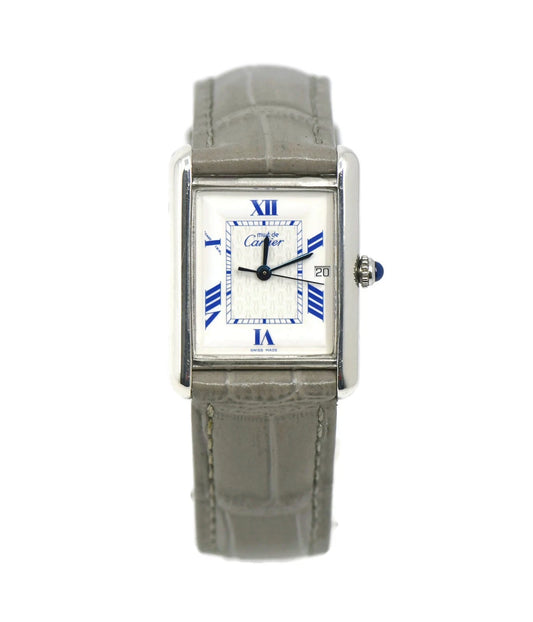 Cartier Tank Vermeil Sterling Silver Watch 2414