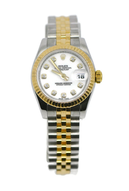 Rolex Datejust Diamond 18K/Stainless Steel Watch 179173