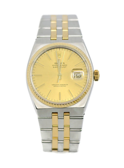 Rolex Datejust Oysterquartz 18K/Stainless Steel Watch 17013