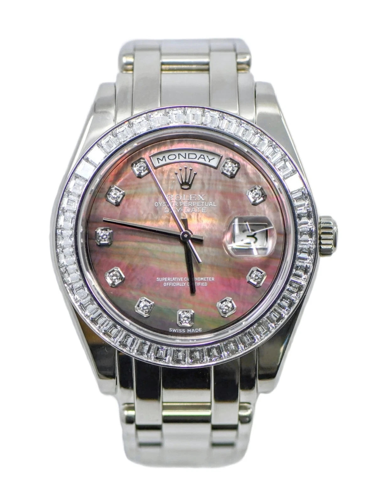 Rolex Day Date Masterpiece Diamond Platinum Watch 18956