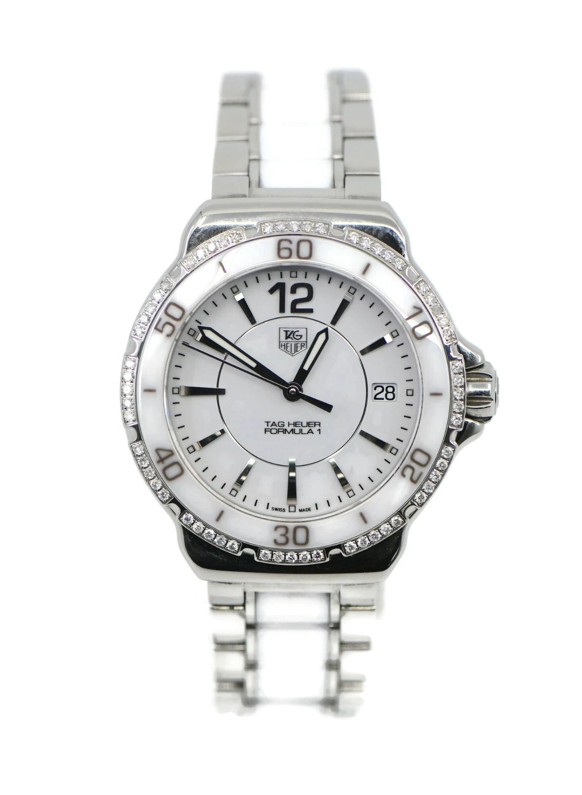 Tag Heuer Formula 1 Diamond Ceramic Stainless Steel Watch WAH1213