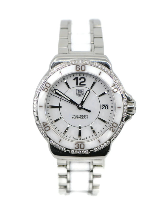 Tag Heuer Formula 1 Diamond Ceramic Stainless Steel Watch WAH1213
