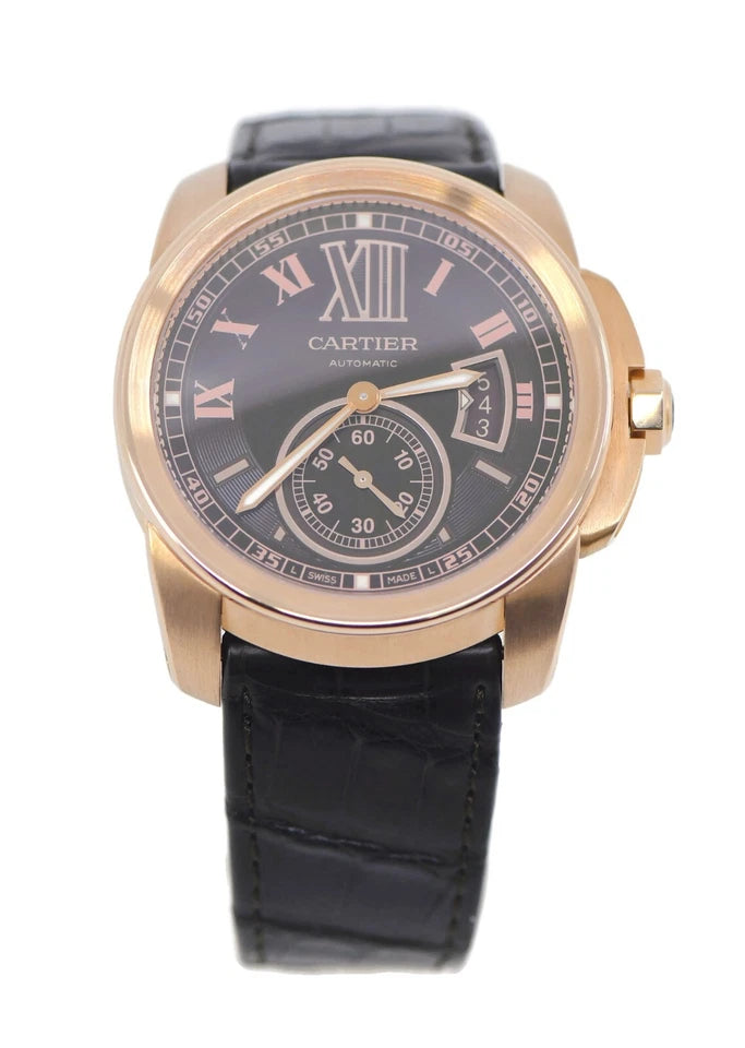 Cartier Calibre 18K Rose Gold Watch W7100007