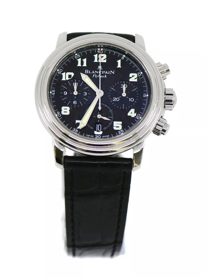 Blancpain Leman Flyback Chronograph Stainless Steel Watch 2185F