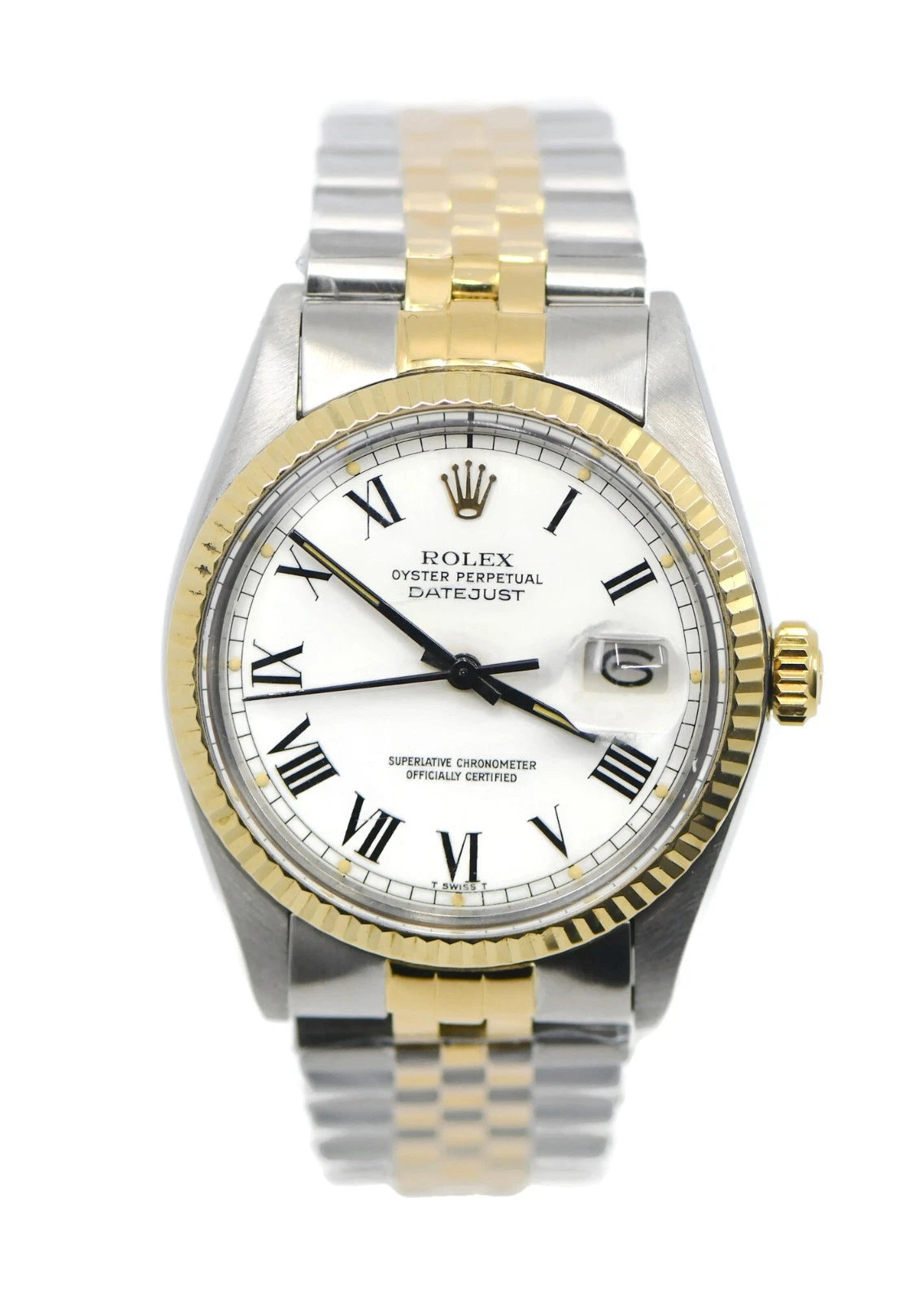 Rolex Datejust Buckley 18K/Stainless Steel Watch 16013