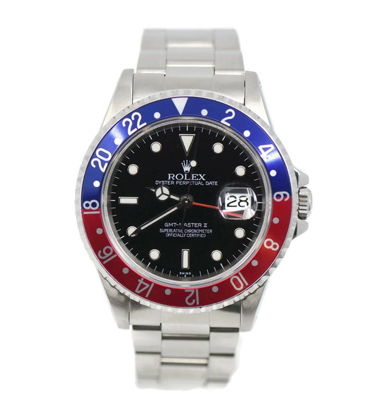 Rolex GMT-Master II Pepsi Stainless Steel Watch 16710