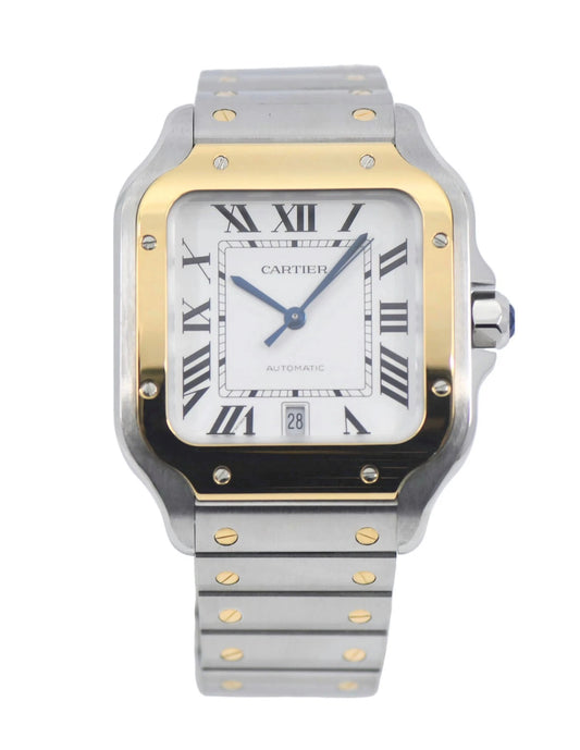 Cartier Santos Large 18K/Stainless Steel Watch W2SA0009