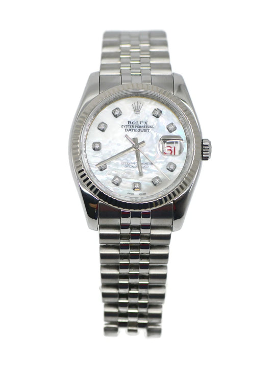Rolex Datejust Diamond Stainless Steel Watch 116234