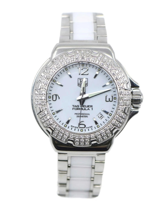Tag Heuer Formula 1 Diamond Ceramic Stainless Steel Watch WAC1215