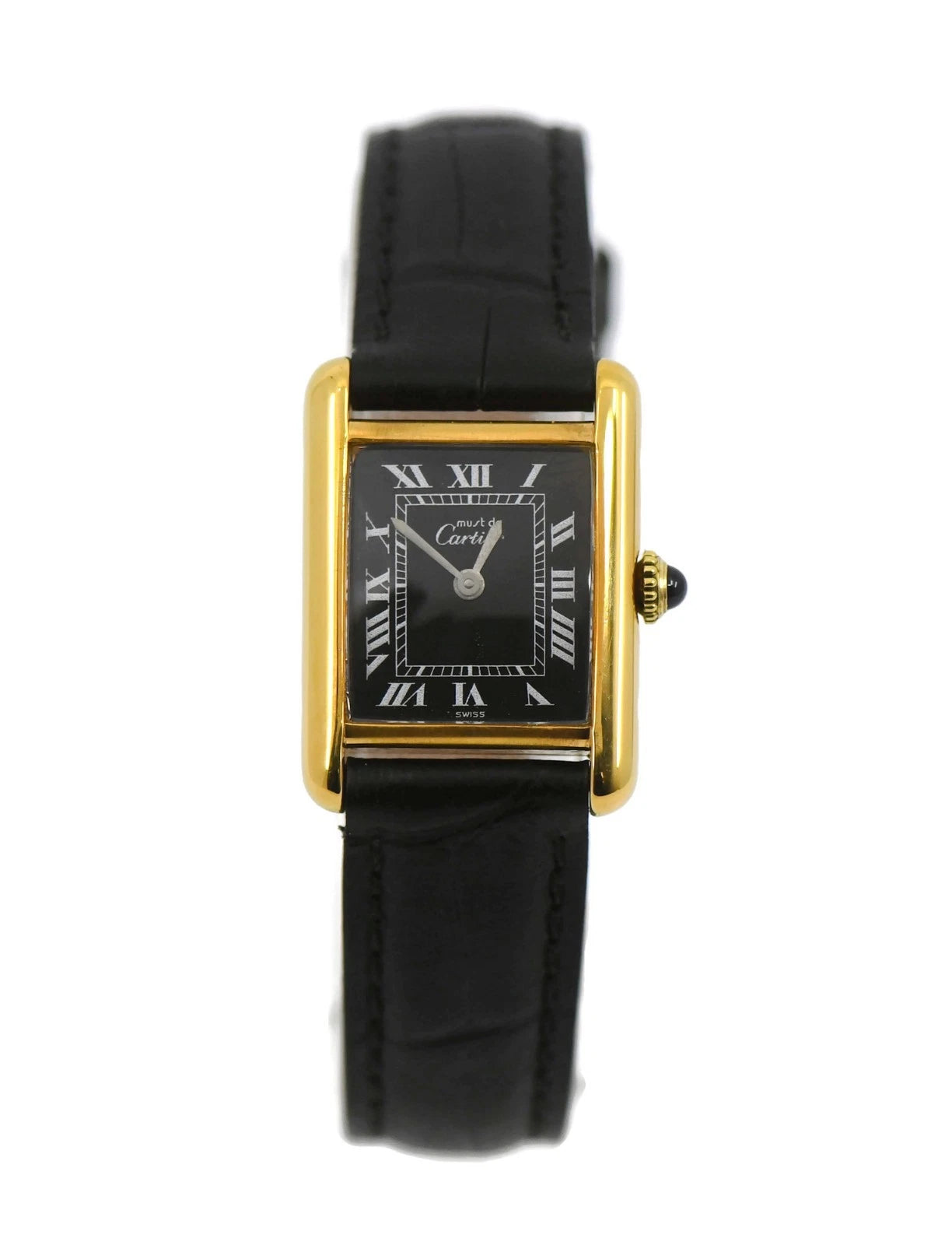 Cartier Tank Vermeil Sterling Silver Watch
