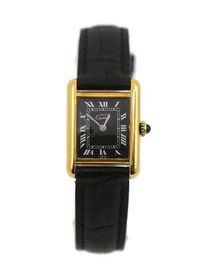Cartier Tank Vermeil Sterling Silver Watch