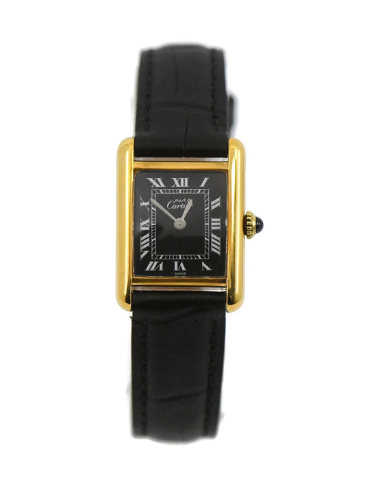 Cartier Tank Vermeil Sterling Silver Watch