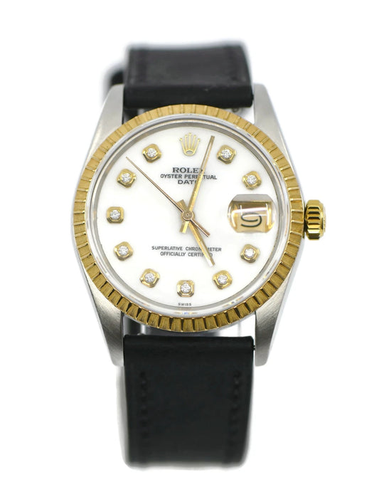 Rolex Oyster Perpetual Date 18K/Stainless Steel Watch 15053