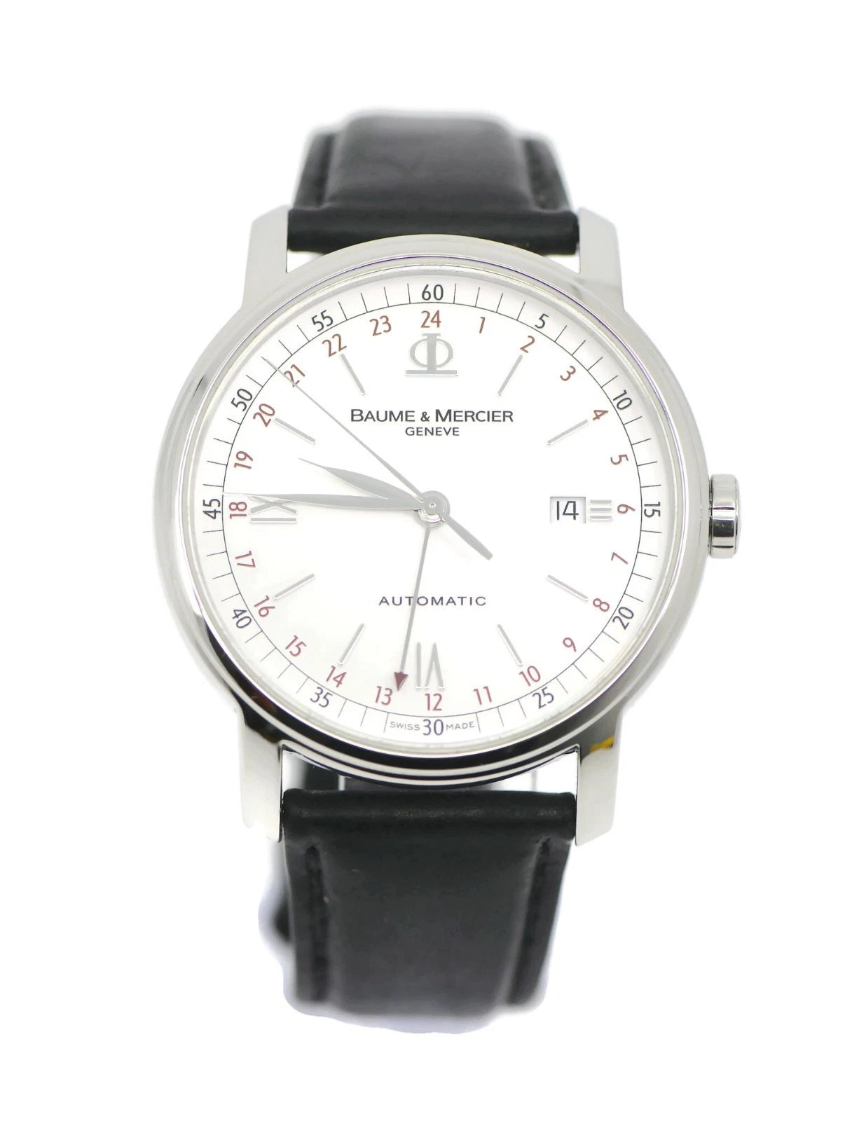 Baume & Mercier Classima Executive GMT Stainless Steel Watch 65494
